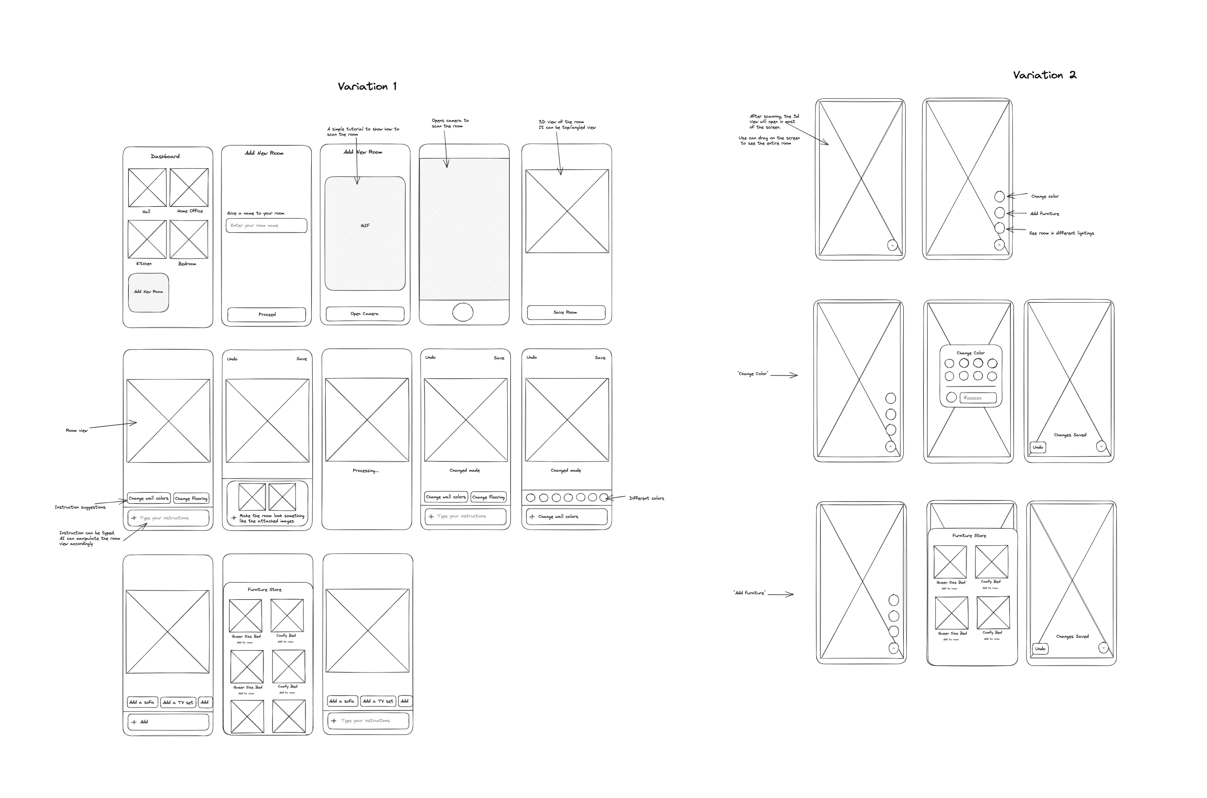 Low Fidelity Wireframes